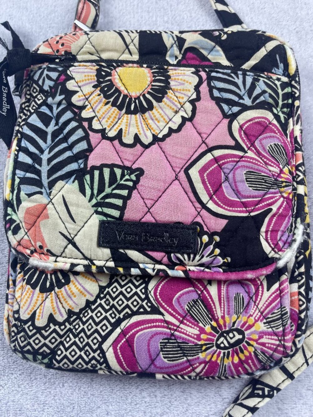Vera Bradley Quilted Floral Crossbody Bag